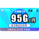 中国电信 长期翼卡B 29元月租 （65GB通用、30GB专属）