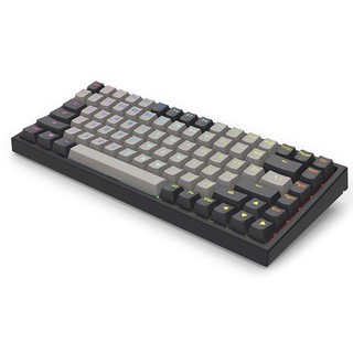 凯酷（Keycool）KC84三模机械键盘蓝牙+无线2.4G+有线热插拔RGB背光平板电脑MAC键盘 84黑灰-RGB灯-三模丨有线+2.4G+蓝牙 佳达隆茶轴