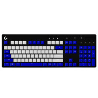 logitech 罗技 G610 104键 有线机械键盘 蓝白 Cherry青轴 单光+定制键帽