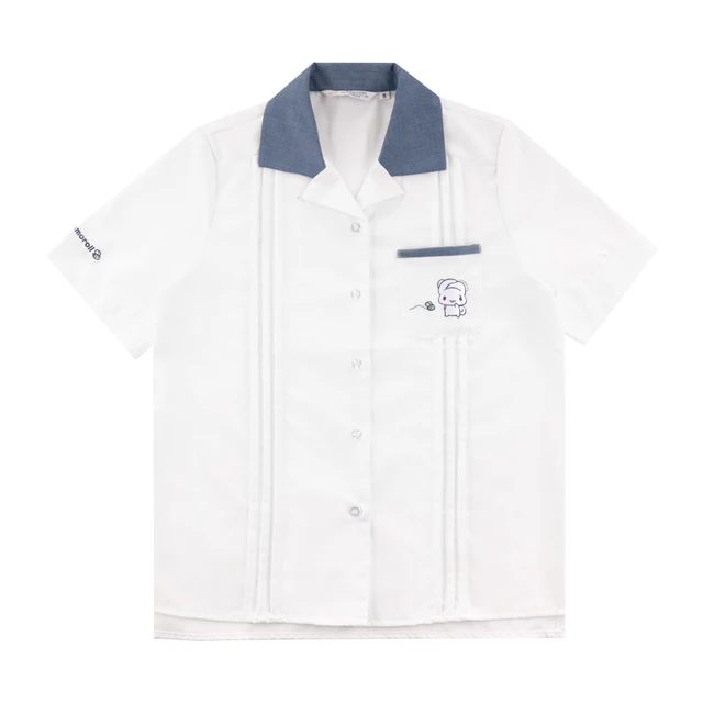 Kyouko 梗豆 三丽鸥玉桂狗合作款 JK制服 西式制服 女士短袖衬衫 白色 S