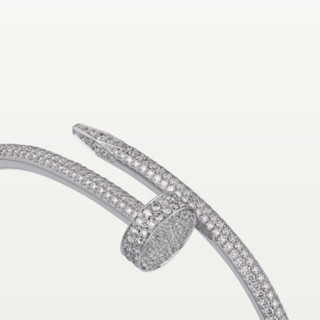 Cartier 卡地亚 JUSTE UN CLOU系列 N6707317 钉子18K白金钻石手镯 2.26克拉 17cm