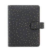 FILOFAX 028722 A6活页夹装订笔记本 碳黑碎金 单本装