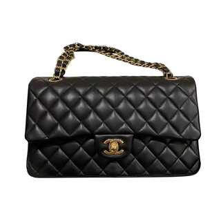 CHANEL 香奈儿 女士羊皮斜挎包 A01113 Y01295 94305 黑色 中号