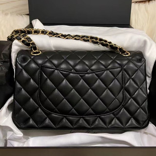 CHANEL 香奈儿 女士羊皮斜挎包 A01113 Y01295 94305 黑色 中号