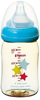 Pigeon 贝亲 母乳实感哺乳奶瓶 塑料制品 星星图案 240ml 0个月～（附带奶嘴3个月～）辅助母乳喂养的奶瓶