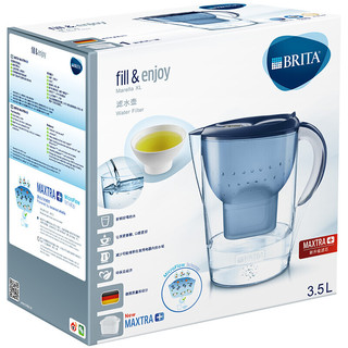 BRITA 碧然德 Marella 金典系列 滤水壶 一壶六芯 蓝色