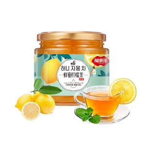 FUSIDO 福事多 蜂蜜柠檬茶500g冲泡饮品泡水喝的韩式柚子饮料水果花茶果酱