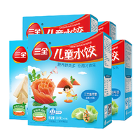 三全 儿童水饺 三文鱼荠菜味+菠菜鸡肝味+虾仁胡萝卜味+鳕鱼海苔味+金枪鱼彩椒味 300g*5盒