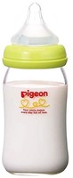 Pigeon 贝亲 婴儿自然实感耐热玻璃奶瓶 240ml 黄色瓶盖