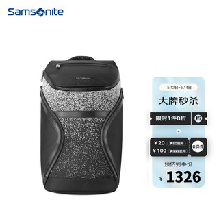 Samsonite 新秀丽 双肩包15.6英寸电脑包男女背包书包 Samsonite休闲旅行包出差大容量TT6 黑色