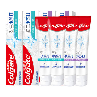 Colgate 高露洁 小苏打牙膏套装120g*4支有效洁净亮白牙齿减少细菌清新口气