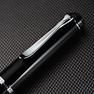 Pelikan 百利金 钢笔 M215 黑色银环 M尖 黑色经典礼盒