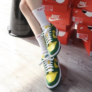 NIKE 耐克 Dunk Low 中性休闲运动鞋 CU1727-700 黄绿色 42