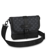 LOUIS VUITTON 路易威登 SAUMUR系列  M45911 男士黑色单肩斜跨邮差包