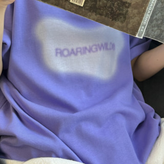 ROARINGWILD 女士圆领短袖T恤 ORW221414 紫色 S