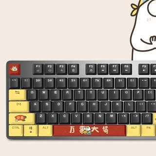 logitech 罗技 K845 小刘鸭合作款 104键 有线机械键盘 黑色 ttc红轴 单光