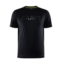 CRAFT Core Charge Logo 男子运动T恤 1910664 黑色 XL