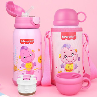 Disney 迪士尼 Fisher-Price 费雪 8158 儿童保温杯 600ml 粉色