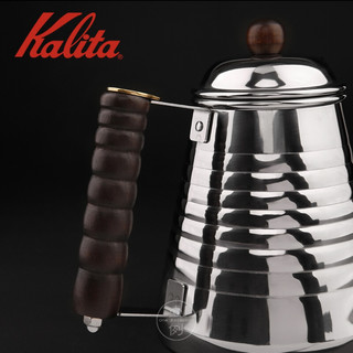 Kalita wave防烫菠萝木柄鹤嘴不锈钢咖啡手冲壶700 Kalita-不锈钢-鹤嘴壶