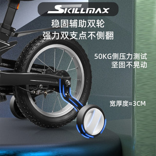 Skillmax 镁合金儿童自行车2-4-5-6-7-8岁童车小女孩3岁男孩单车脚踏车 探戈红--经典标准充气款 16寸