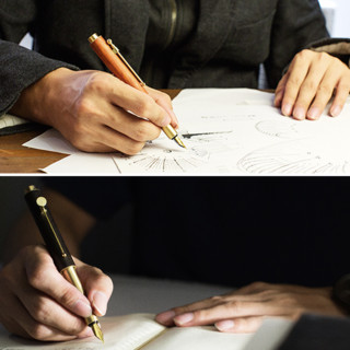 EY-PRODUCTS 意外设计 钢笔 时光系列 黑檀木 F尖 墨囊礼盒装