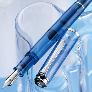 Pelikan 百利金 钢笔 M205 透明蓝 M尖 单支装