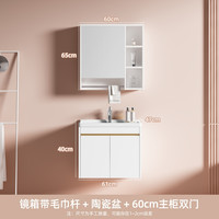 TEM 陶尔曼 智能浴室柜组合 60cm 镜箱带毛巾杆