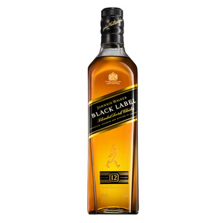 JOHNNIE WALKER 尊尼获加 12年 黑牌 调和 苏格兰威士忌 40%vol 700ml+375ml