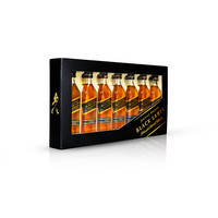 JOHNNIE WALKER 尊尼获加 12年 黑牌 调和 苏格兰威士忌 40%vol 50ml*7瓶 迷你瓶