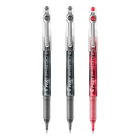 PILOT 百乐 BL-P500 拔帽中性笔 黑2红1 0.5mm 3支装