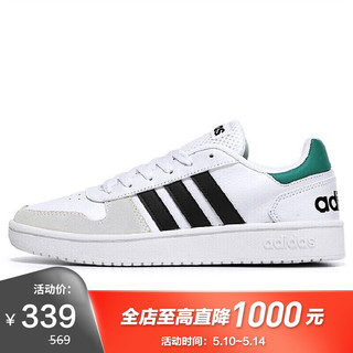 adidas 阿迪达斯 NEO 男子 运动休闲系列 HOOPS 2.0 运动 休闲鞋 EE7799 40码 UK6.5码