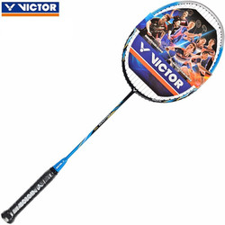 VICTOR 威克多 胜利全碳素羽毛球拍高磅耐打型进攻型铁锤单拍 挑战者9500S蓝色4U