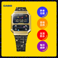 CASIO 卡西欧 x PAC-MAN 男士石英腕表 A100WEPC-1BDR