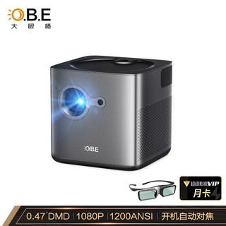 O.B.E 大眼橙 OBE 大眼橙 X7D 家用投影机 黑色