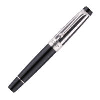 AURORA 奥罗拉 钢笔 尤文图斯系列 997-JN 足球俱乐部纪念款 黑杆银夹 F尖 单支礼盒装