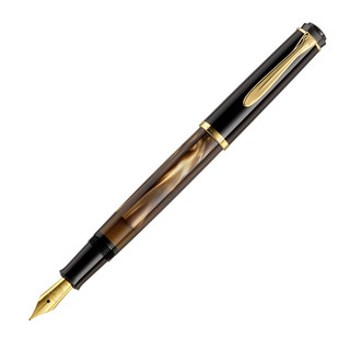 Pelikan 百利金 钢笔 M200 棕色大理石 F尖 方形礼盒装