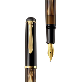 Pelikan 百利金 钢笔 M200 棕色大理石 F尖 单支装