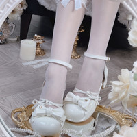 久久Lolita原创 Lolita洛丽塔 甜你一夏 女士圆头中跟凉鞋