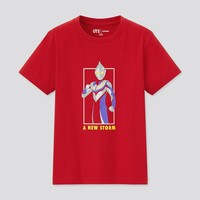 UNIQLO 优衣库 童装亲子装 (UT)ULTRAMAN印花T恤(奥特英雄 夏季短袖)