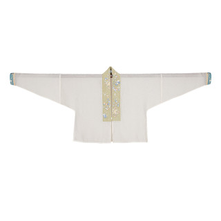 钟灵记宋制汉服渺渺女士直领对襟衫zlj885杏色s