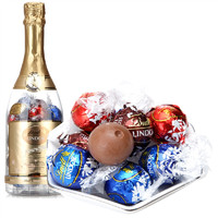 Lindt 瑞士莲 LINDOR软心 精选巧克力 混合口味 336g 香槟瓶礼盒装