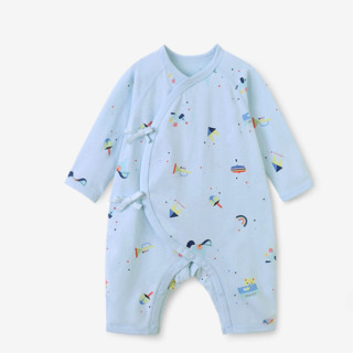 YeeHoO 英氏 YLHAJ01024A 婴儿连体衣 和哈款 微蓝色 66cm