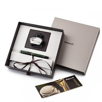 Pelikan 百利金 钢笔 M205 橄榄绿 F尖 方礼盒装