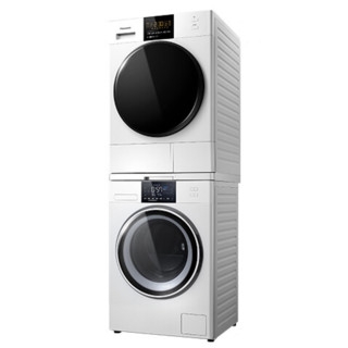 Panasonic 松下 星曜系列 XQG100-NA5V+NH-EH900W 热泵式洗烘套装 白色