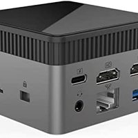 KINGDEL M6S Mini PC Intel Celeron N5105 Processor 4 Cores 4MB L3 Cache Max 2.90GHz 8GB RAM 128GB SSD Windows 11 Pro AC7265/2.4G/5G 3xUSB3.0 2xHD Support 4K