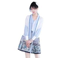 如夢霓裳 汉元素 疏星 女士短外套 蓝白色 170