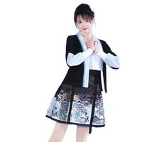 如夢霓裳 汉元素 疏星 女士短外套 黑色 165