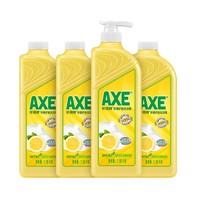 88VIP：AXE 斧头 牌柠檬护肤洗洁精1.18kg*4瓶维E呵护可洗蔬果家庭装