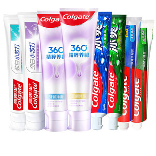 Colgate 高露洁 360°系列+劲白小苏打系列+冰爽系列 牙膏套装 8支装