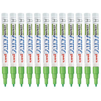 uni 三菱铅笔 PX-21 单头油性记号笔 浅绿色 12支装